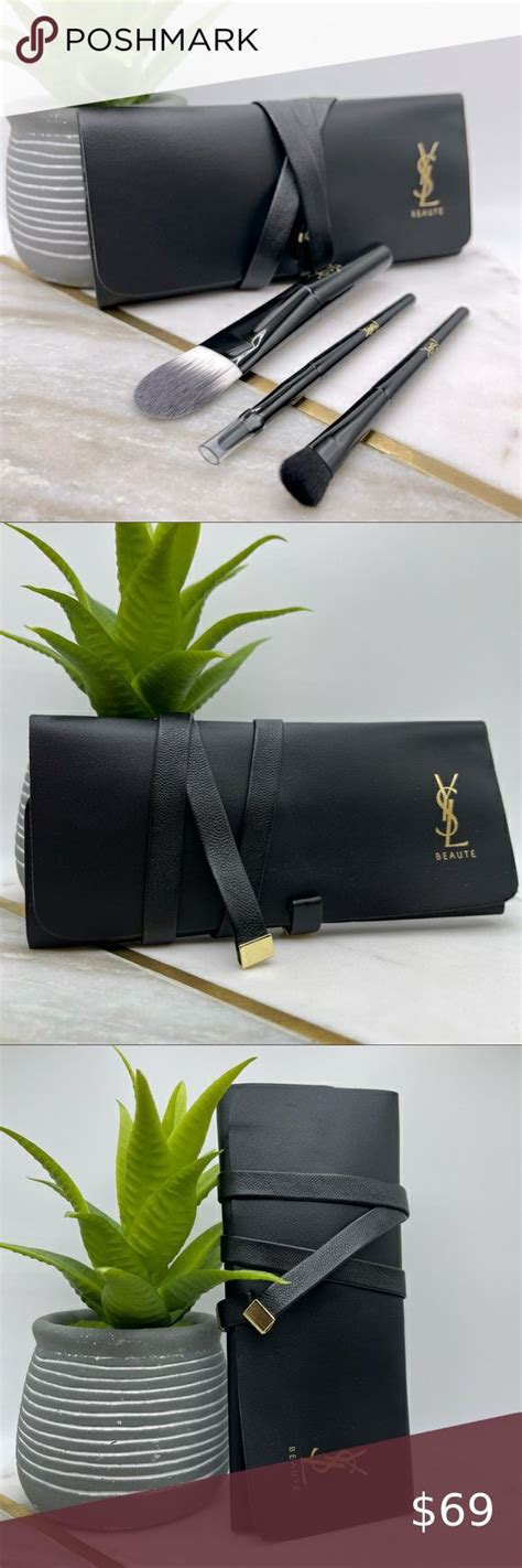 ysl makeup brushes|YSL beauty brush kit.